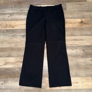 LOFT Julie pants size 14 Black Wide-Leg Trousers